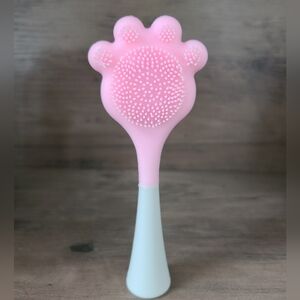 Pink Silicone Facial Scrubber, Skin Care Tools, Exfoliating, Massage Brush
